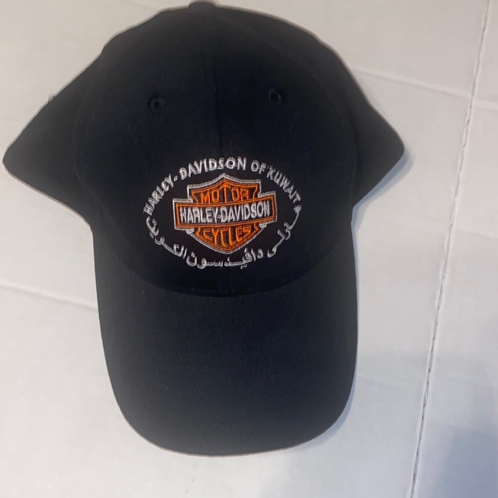 Harley-Davidson Kuwait hat with adjustable strap.
